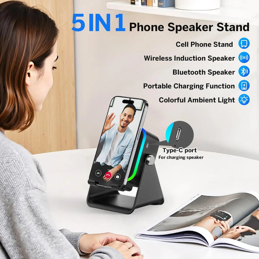5-in-1 Wireless Induction Speaker Bluetooth