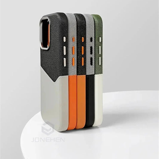 Magnetic Leather Card Holder Case for iPhone