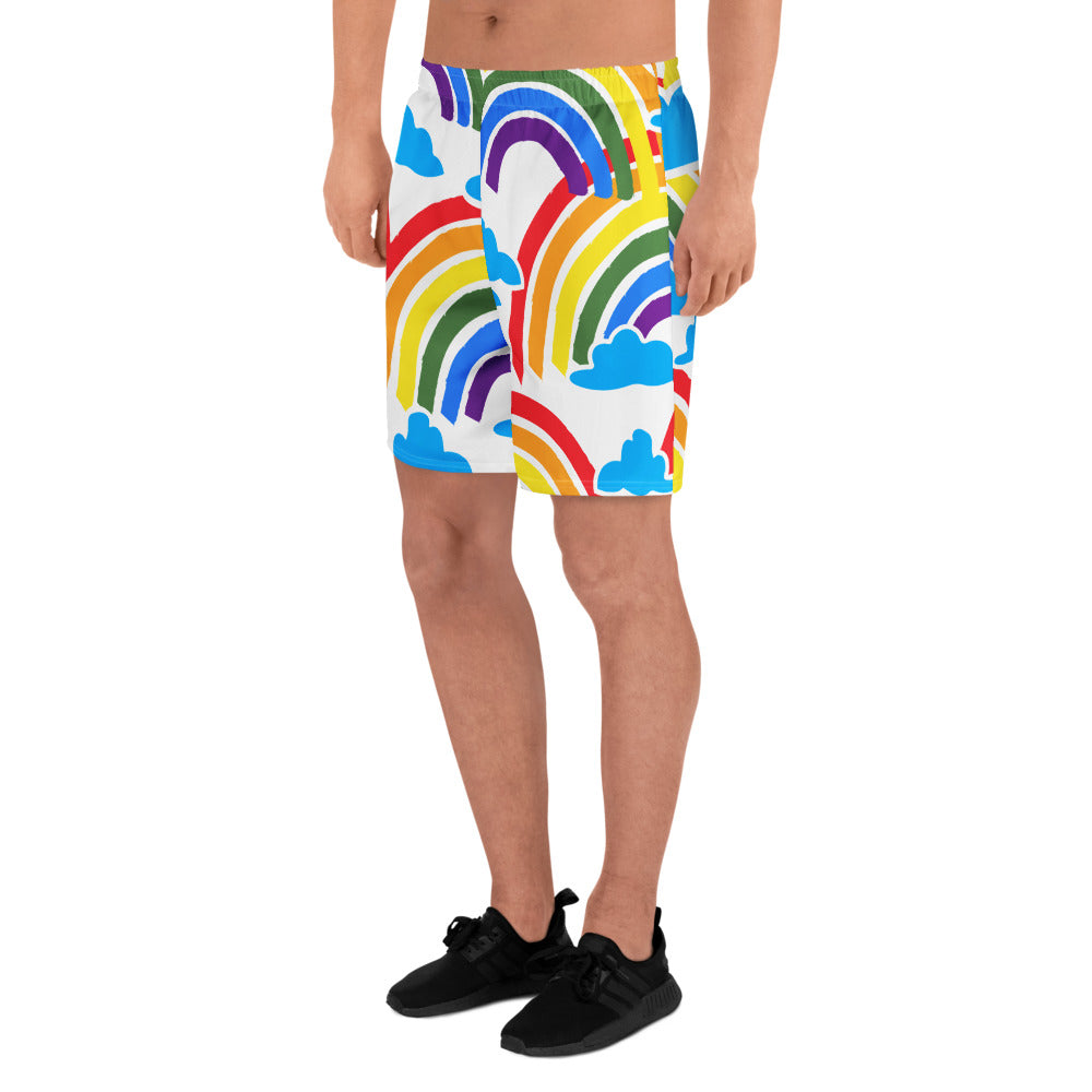 All-Over Print Unisex Athletic Long Shorts