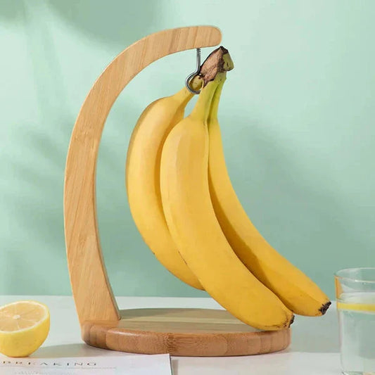 Elegant Bananhållare i Bambu – För Fräschare Bananer & Stilrent Kök