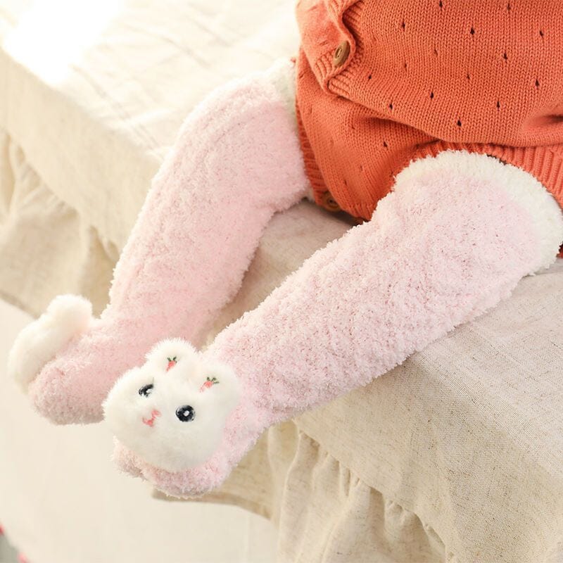 Bebis Vinter Fluffiga Toffel Sockor
