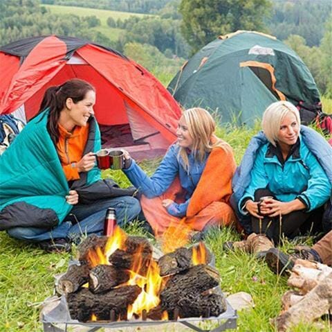 Portabel eldstad för camping, strand & uteplats