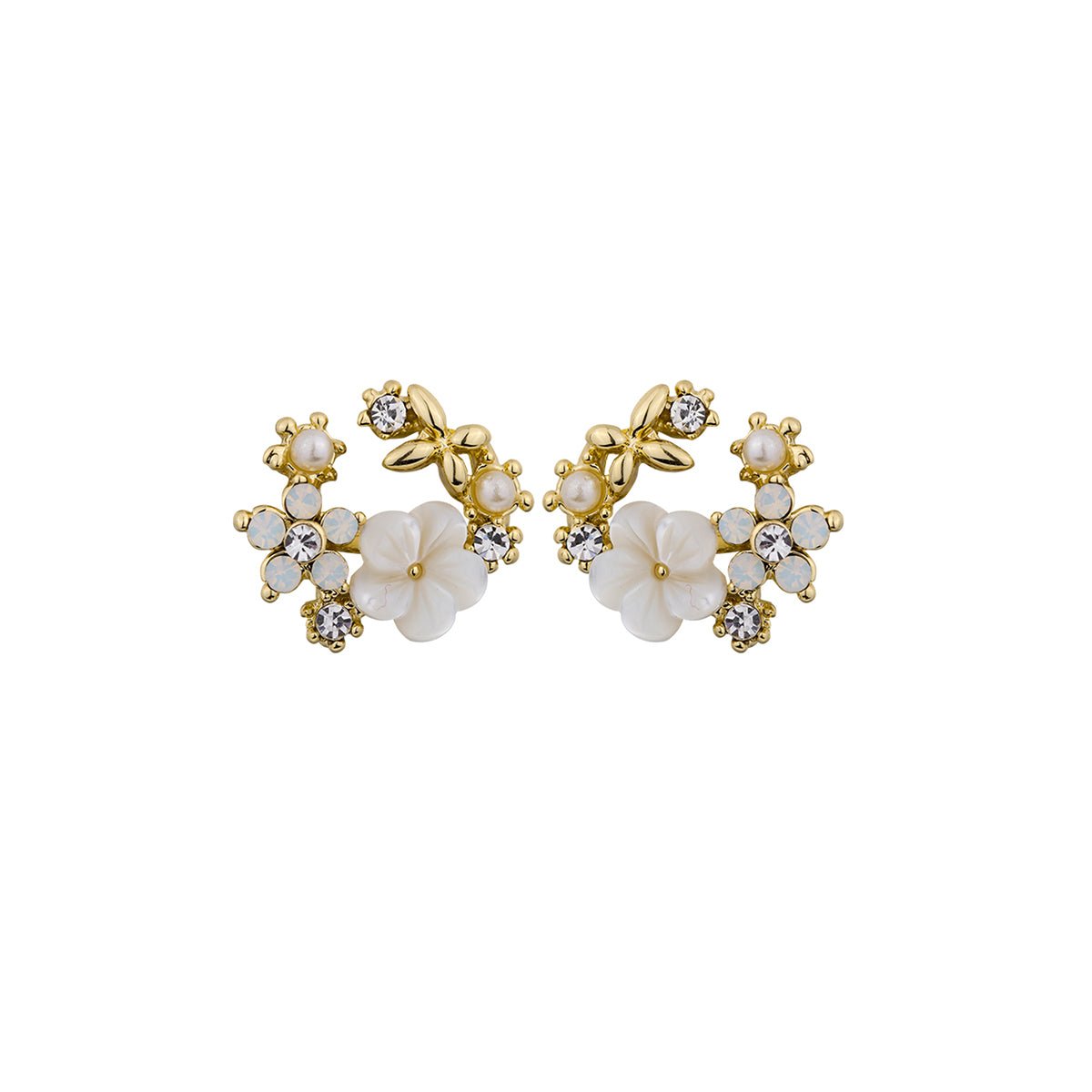 Coming Spring White Earrings-0