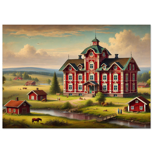 Faluröd Landsbygdsposter – Svensk Idyll