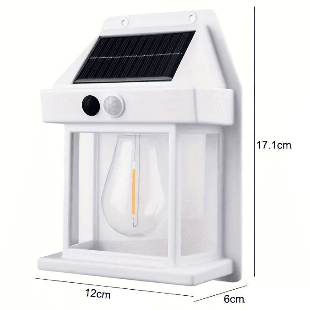 Fasadlampa med solcell