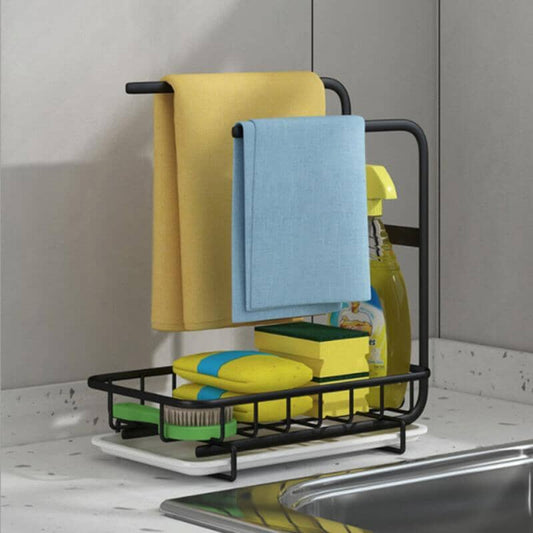 Köksförvaringsställ med disktrase- och svampförvaring