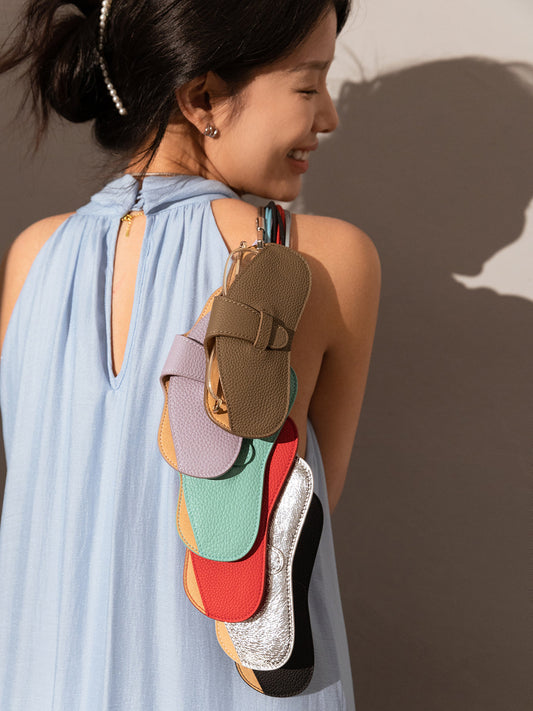 Leather Crafted Sunglasses Wrist Pouch-1