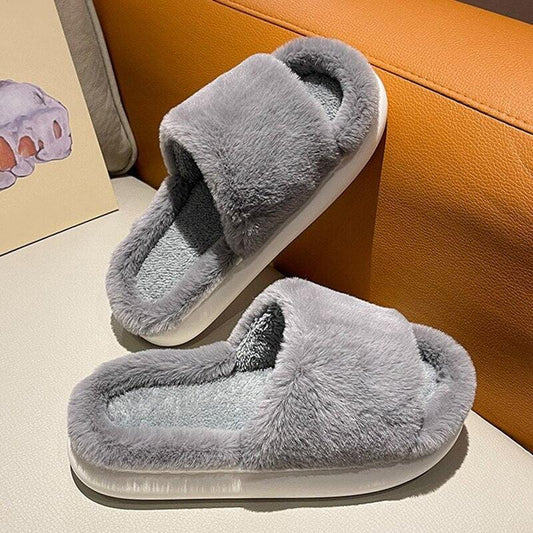 Woolies™ - Fodrade tofflor med tjock sula – varma och bekväma
