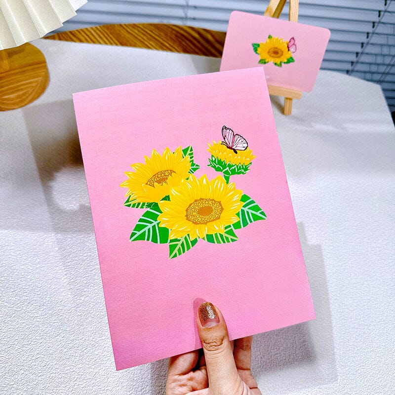 3D Blomsterkort