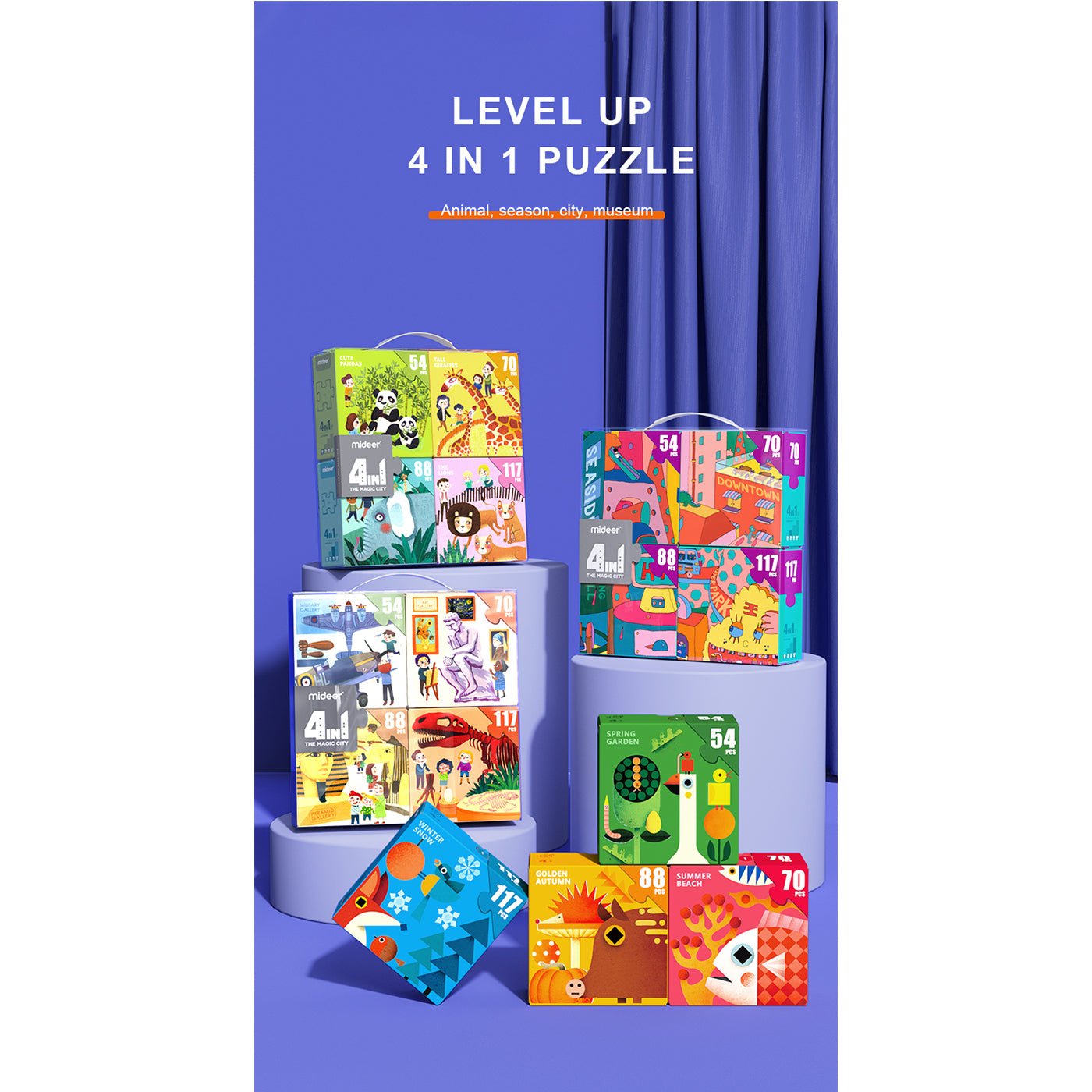4 In 1 My Visit To The Museum Puzzle Set 329pcs-3