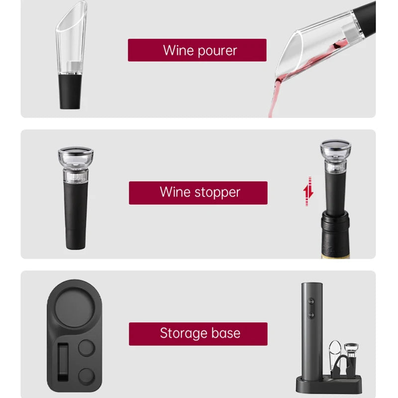 Electric Wine Opener Set