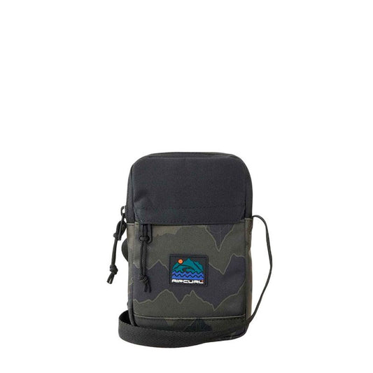 Axelväska Rip Curl Slim Pouch Search Camo, svart, kompakt
