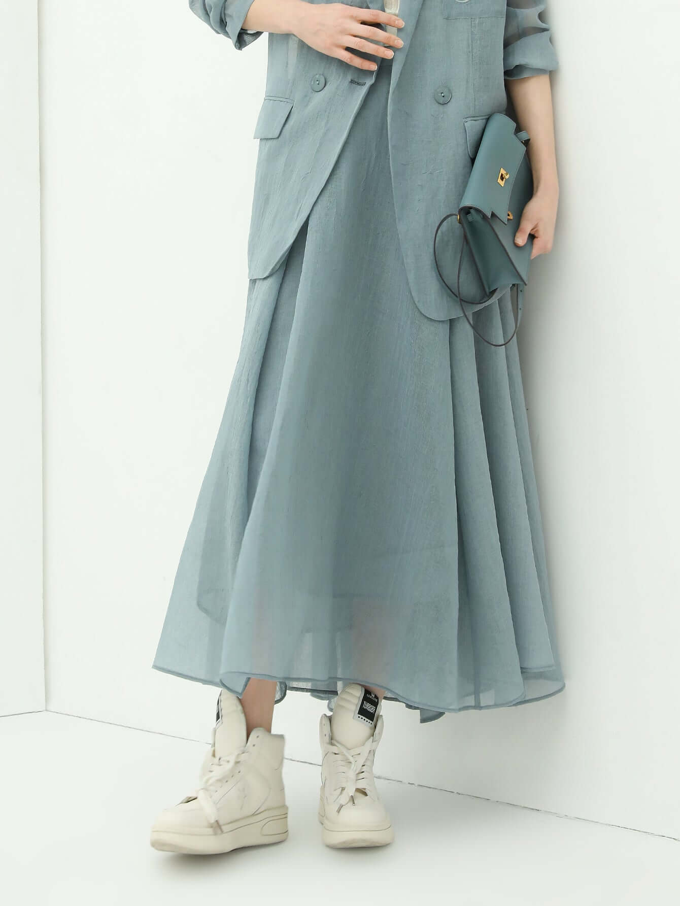 Aesthetic Full-Length Airy Multi-Layered Umbrella Skirt-4