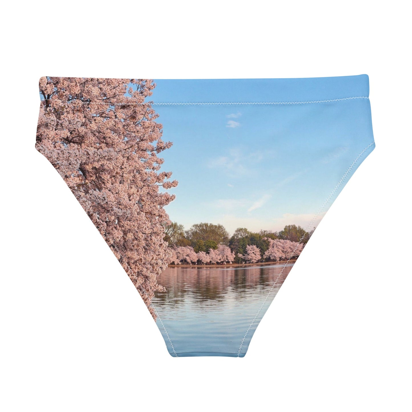 Recycled high-waisted bikini bottom