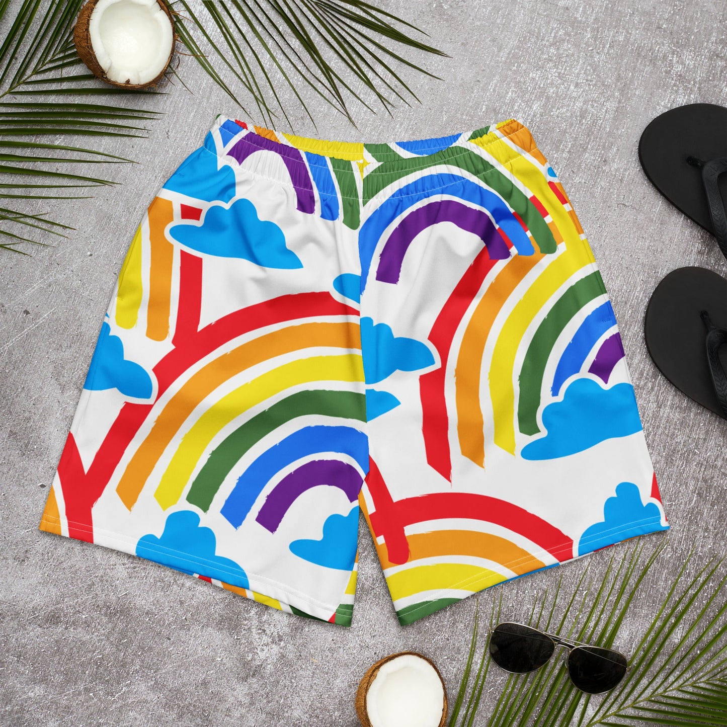 All-Over Print Unisex Athletic Long Shorts
