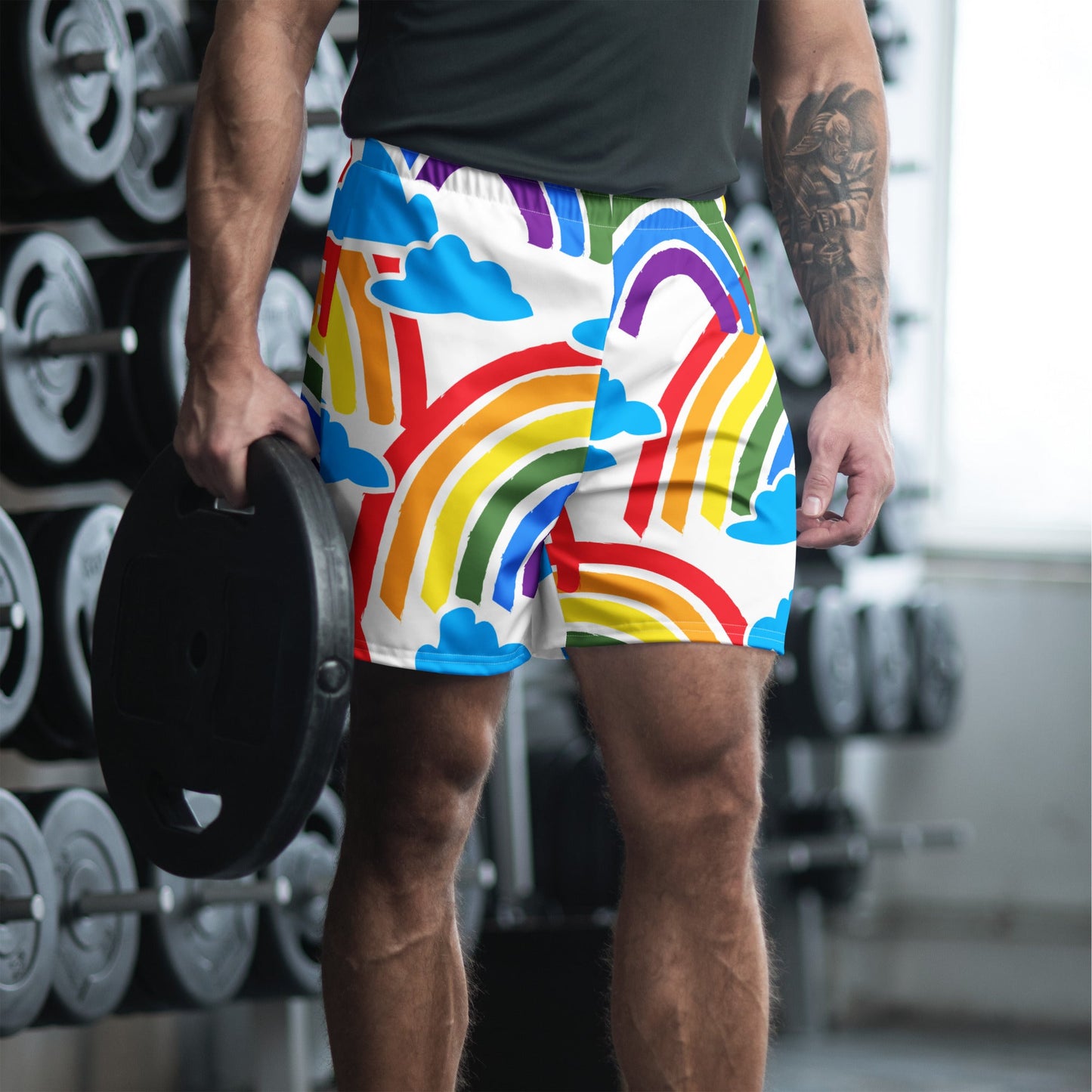 All-Over Print Unisex Athletic Long Shorts