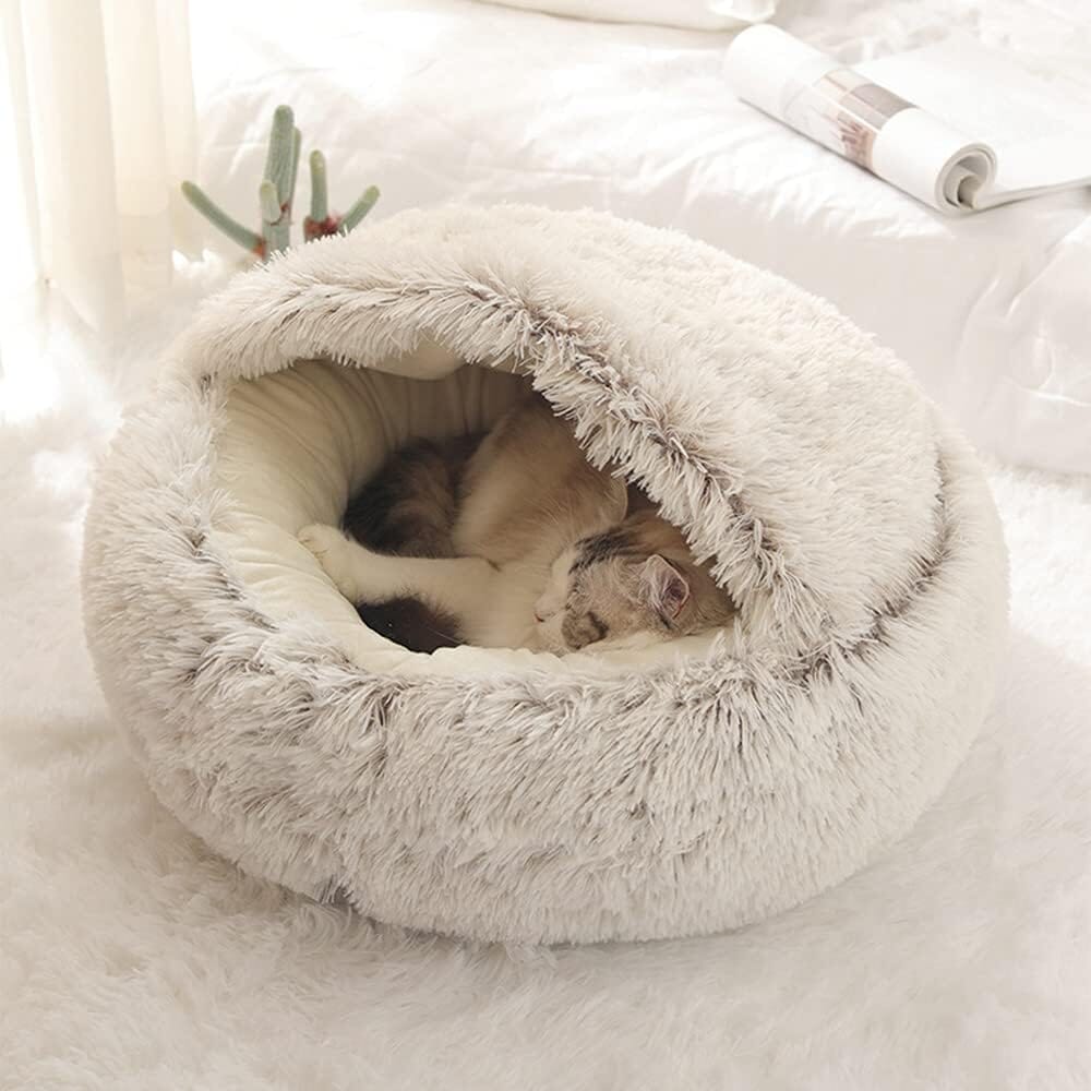 Anti-ångest säng för katt och hund