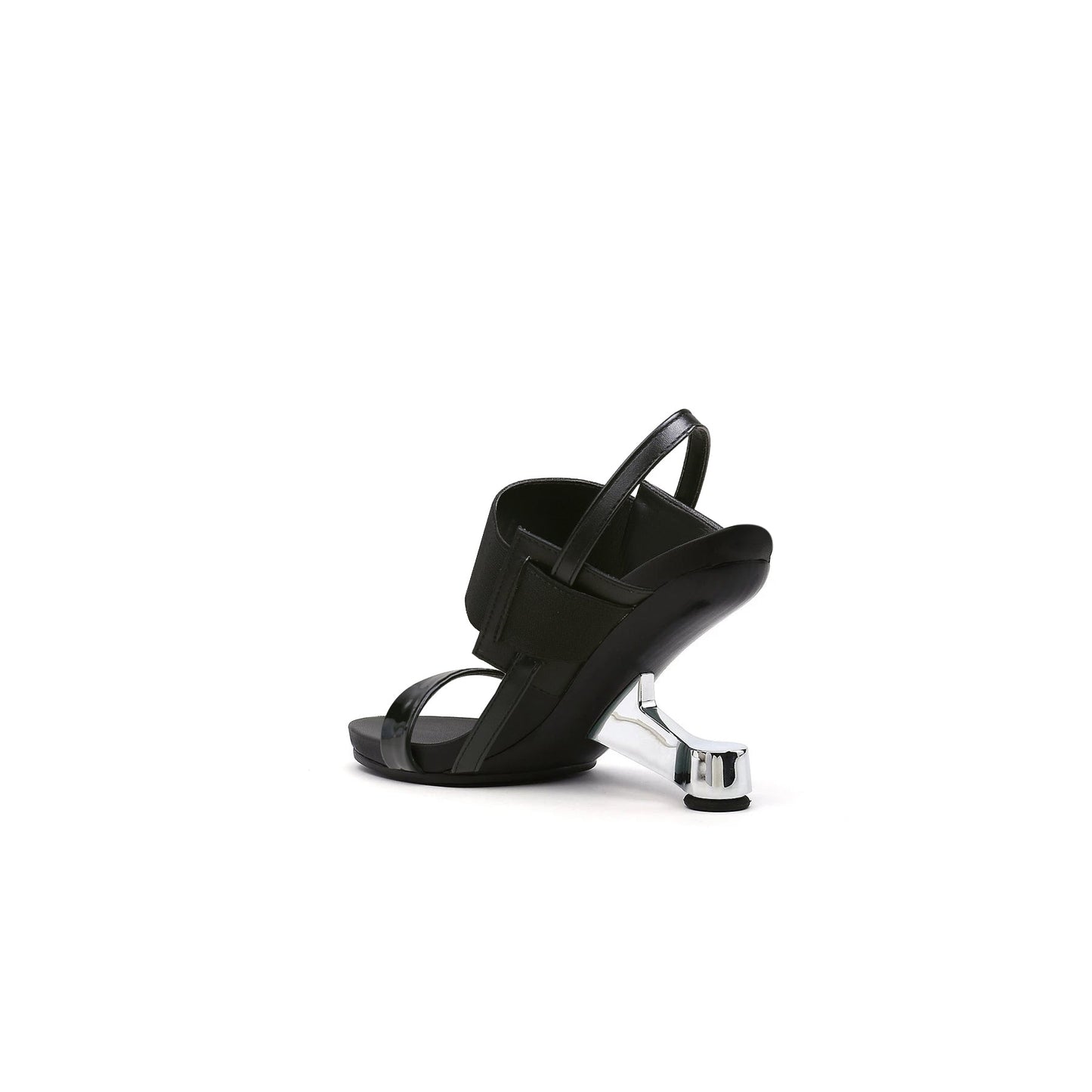 Artistic Glow Ankle Strap Pivot Heel Sandals-3