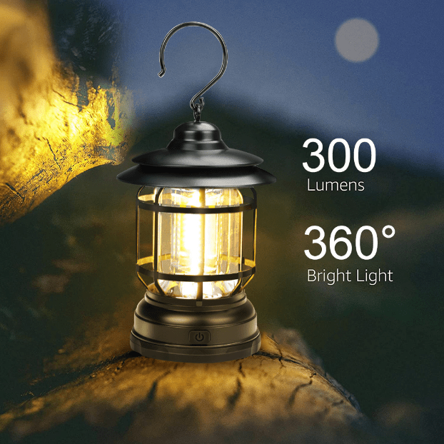 Bärbar campinglampa