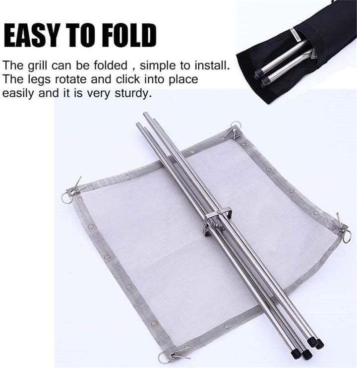 Portabel eldstad för camping, strand & uteplats