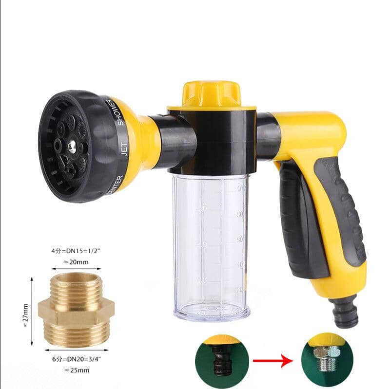 CLEANDOG Hydro Jet Hunddusch med Skumfunktion