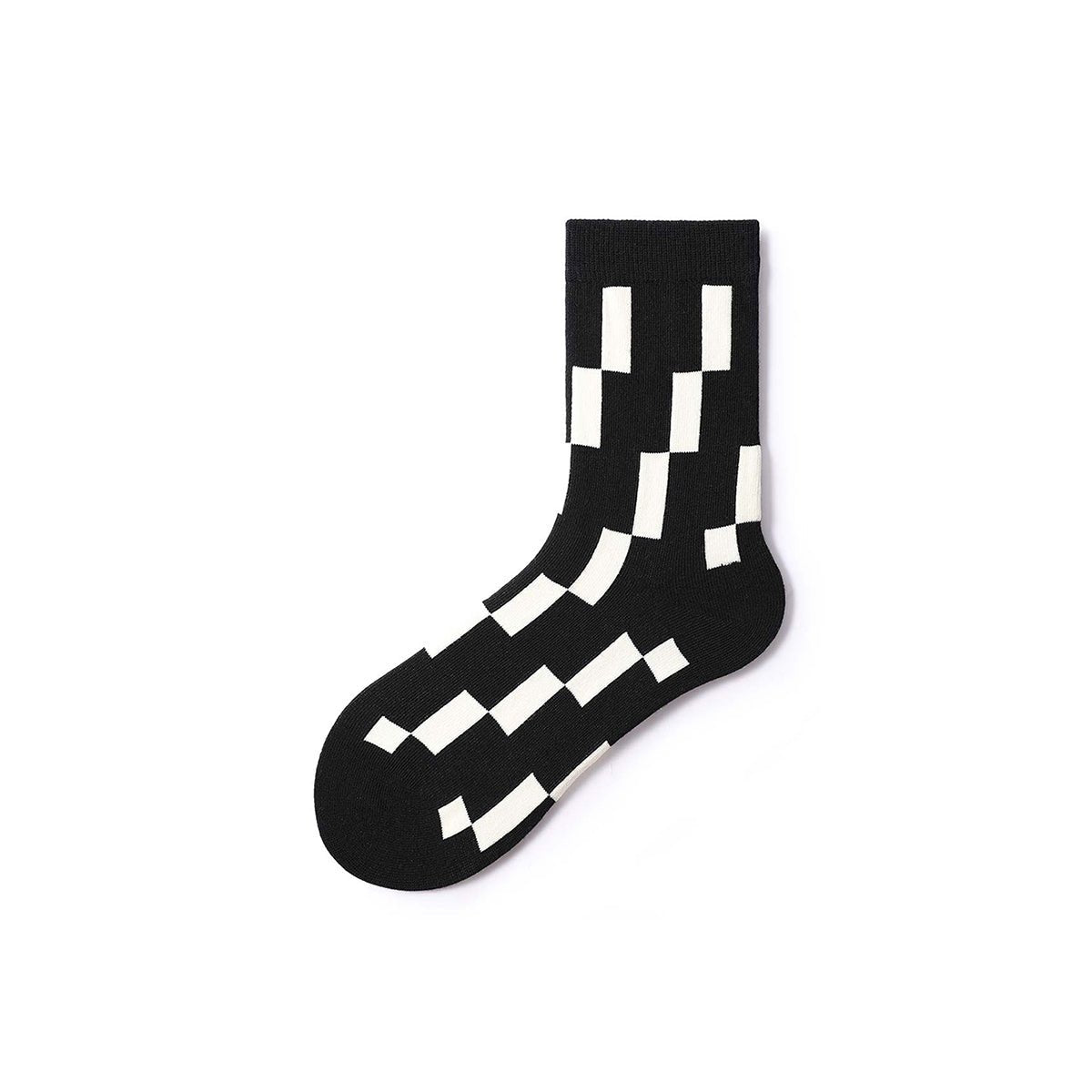 Creative Stripes All-season Men 5pcs Crew Socks Set-1