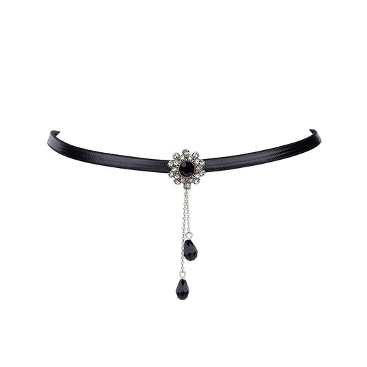 Dark Hunter Black Leather Choker-0
