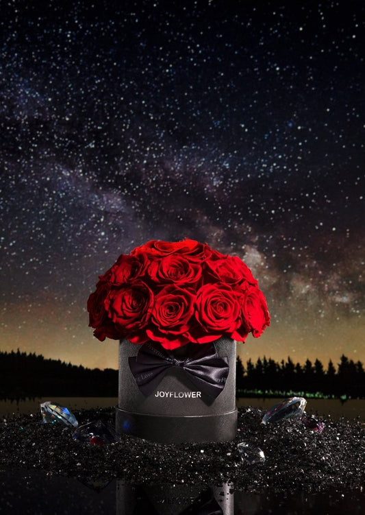 Eternal Rose Flower Vase with Everlasting Roses!-0