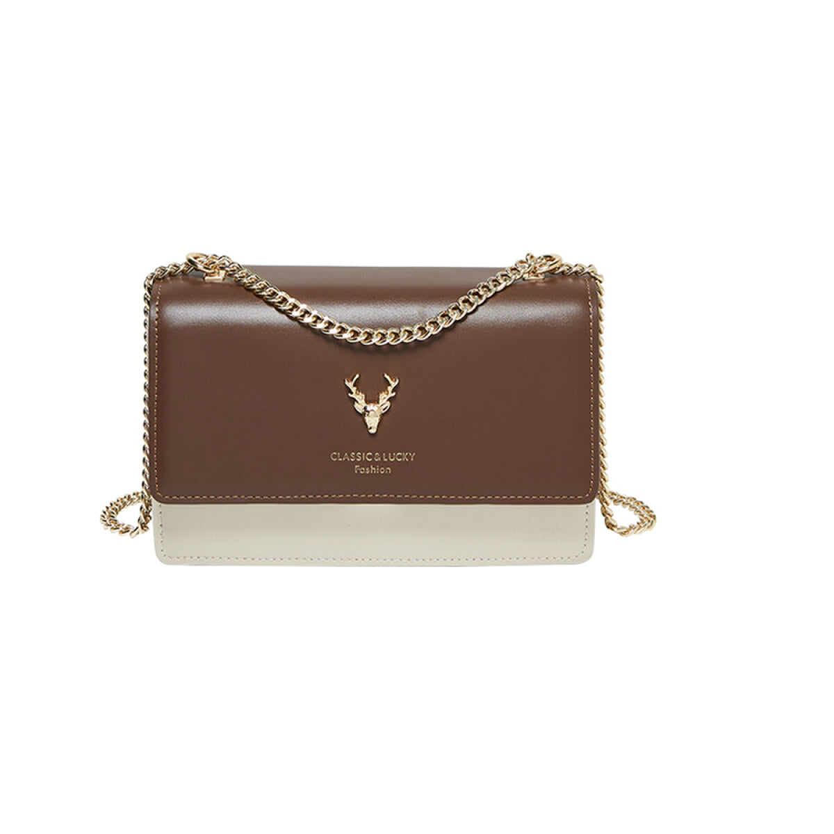 Kylie Double Chained Leather Shoulder Bag-0