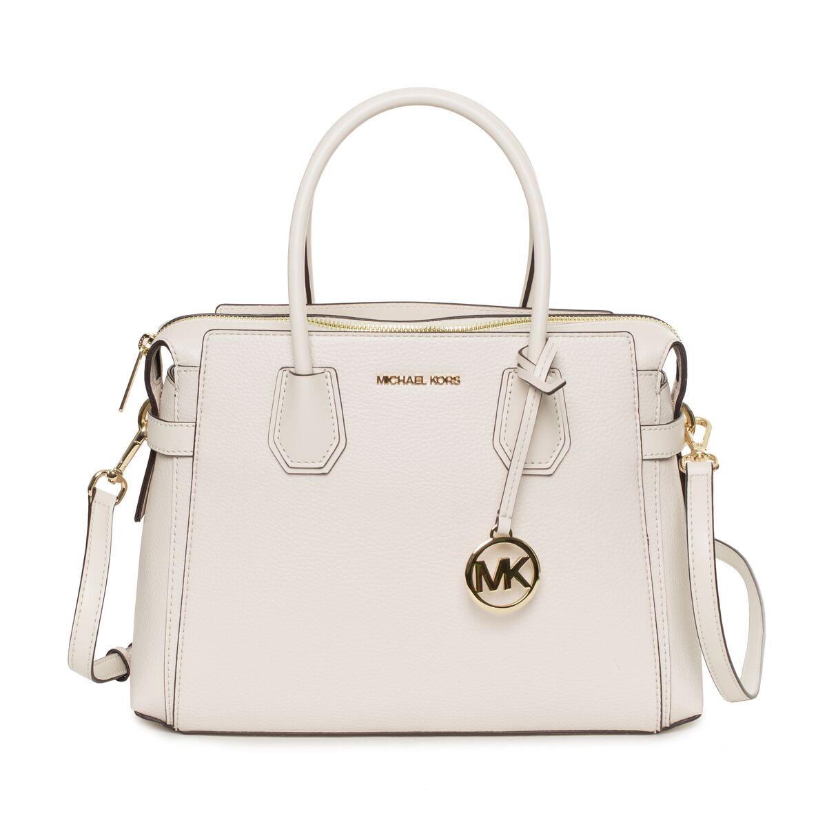 Michael Kors Handväska Mercer Premiumlader Subtil Beige