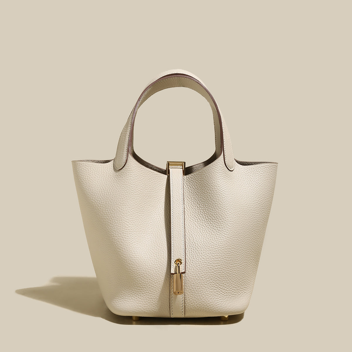 Premium Bucket Tote Bag With Lock-2