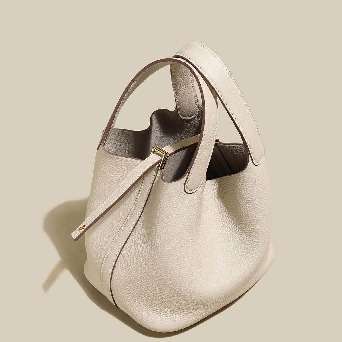 Premium Bucket Tote Bag With Lock-4