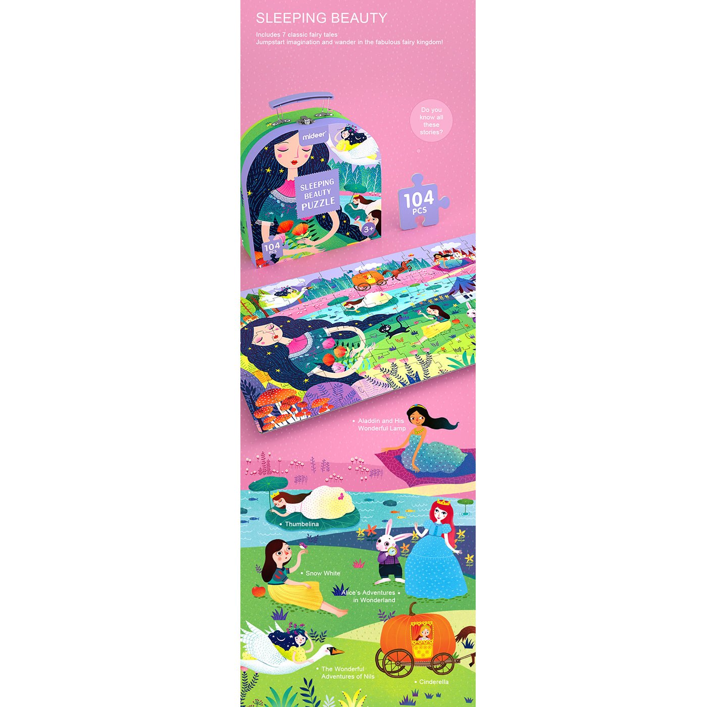 Sleeping Beauty 104pcs Puzzle Gift Box-2