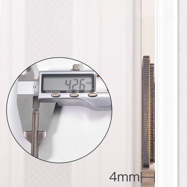 Smala osynliga dörrmagneter för skåp
