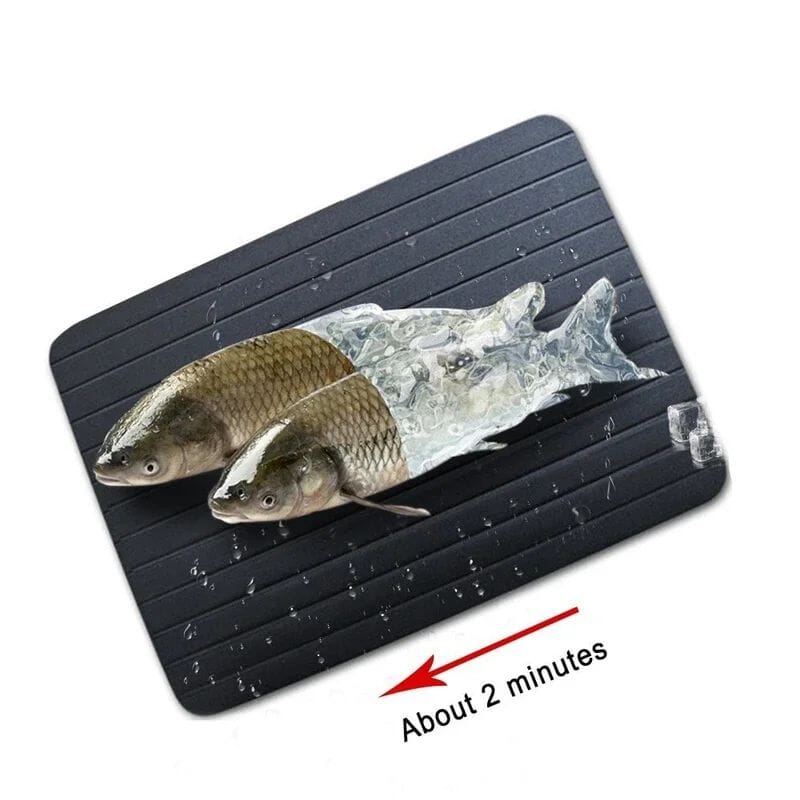 Snabb Upptining - Aluminium Upptiningstallrik för Kött & Fisk