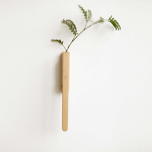 Solid Wood Wall Mount Sconce Vase Touch Switch Light-0