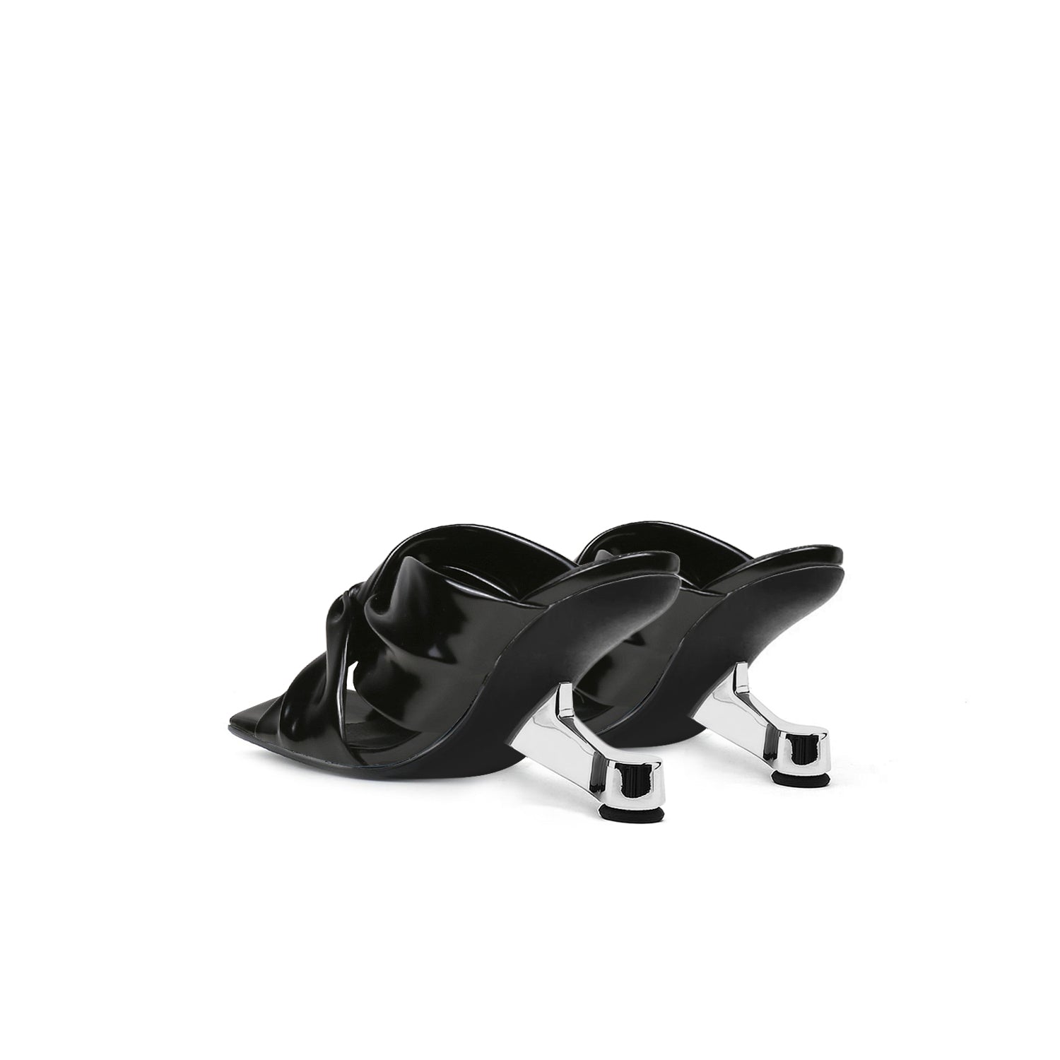 Square Toe Bow Mules-4