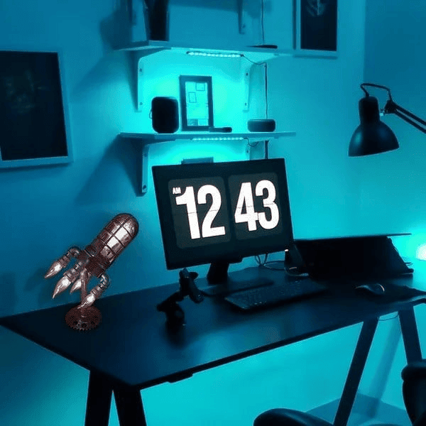 Steampunk raketlampa