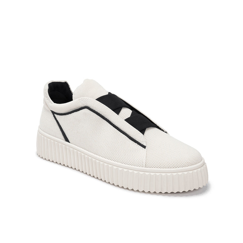 Thick Soled Height Boosting Tennis Sneakers-3