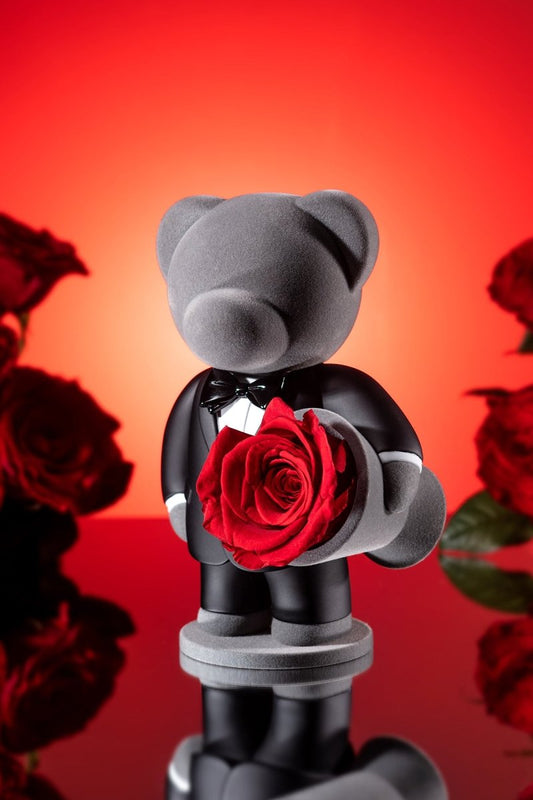 Gentleman's Promise Teddy Bear with Rose-1