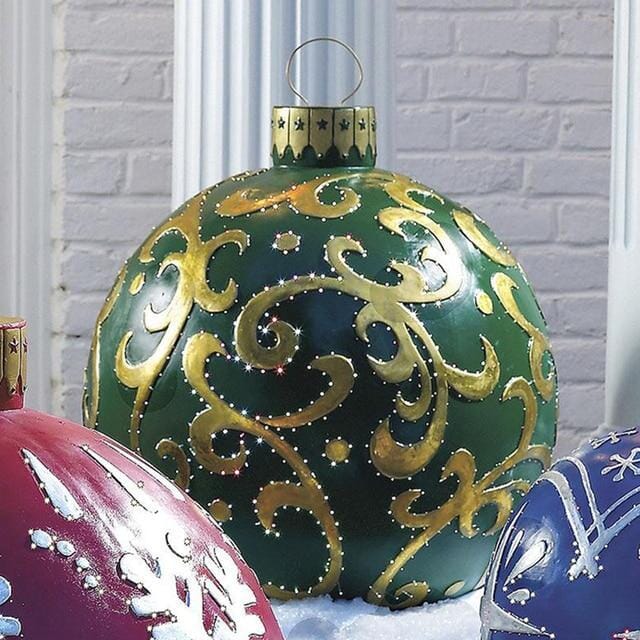Uppblåsbara enorma julgranskulor