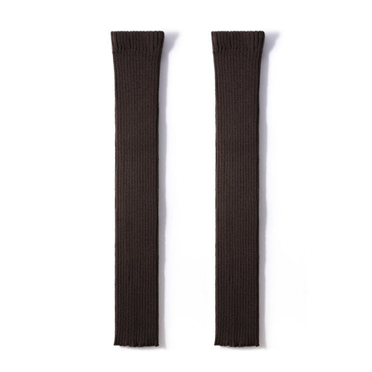 Urban Chic Women Coffee Knitted Leg Warmers-0
