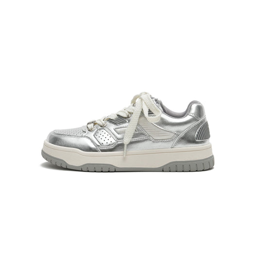 Versatile Silver Tennis Sneakers-0