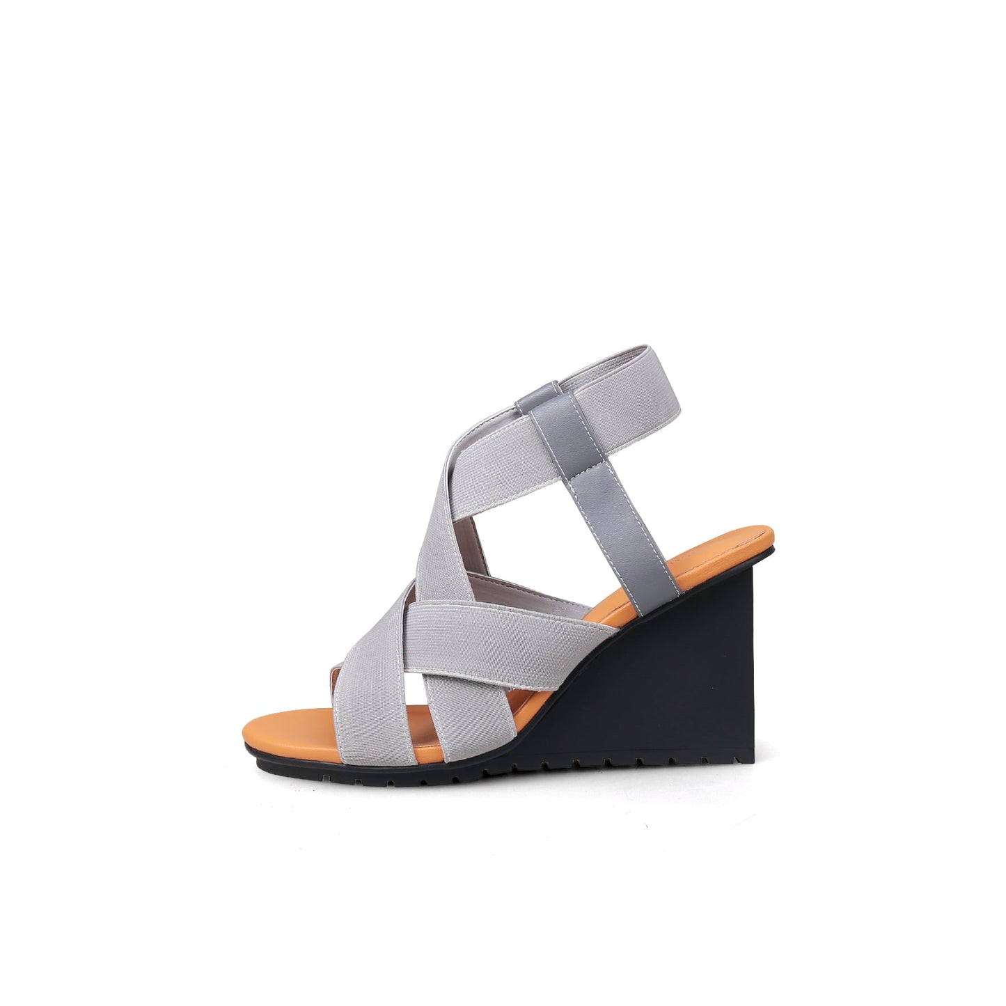 Weave Open Toe Ankle-Strap Wedges-5