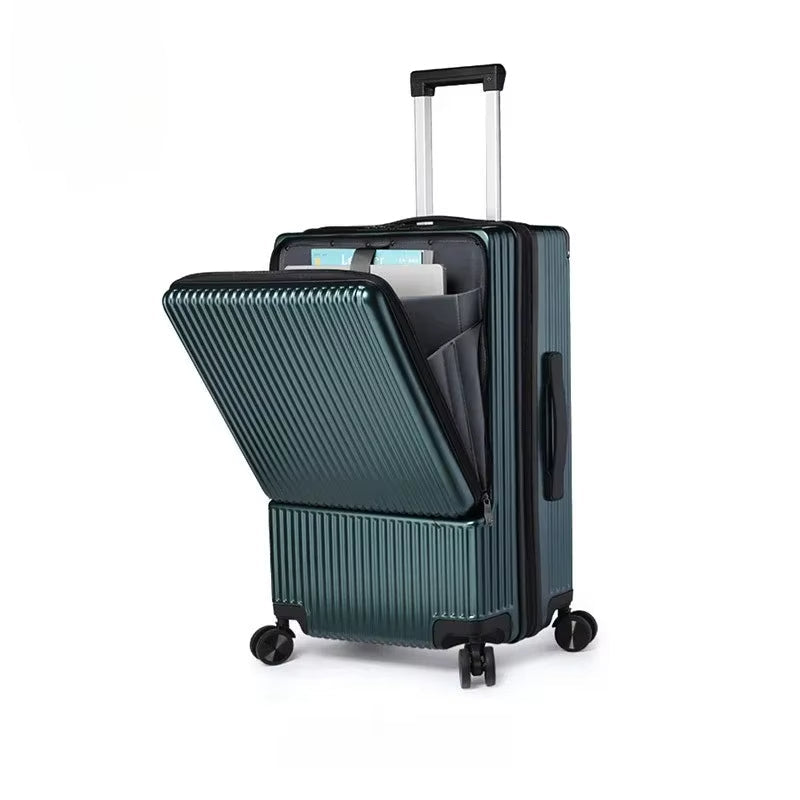 Resväska i ABS+PC, TSA-lås och framficka